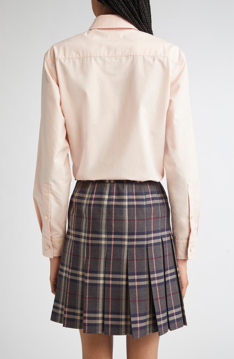 Burberry EKD Embroidered Cotton Poplin Shirt, Alternate, color, 