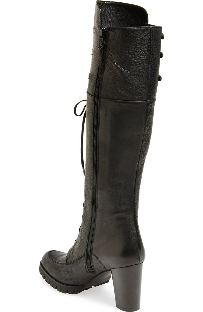 Stuart Weitzman 'Soldier' Lace-Up Military Boot, Alternate, color,
