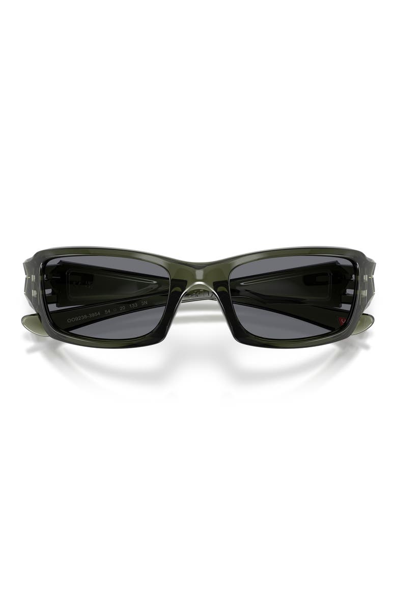 Fives Squared 54mm Rectangle Sunglasses, Alternate, color, OLIVE INK / GREY