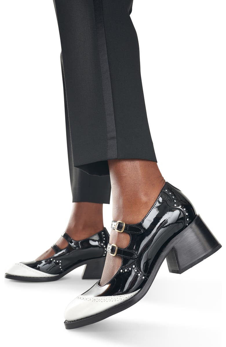 The Office of Angela Scott Ms. Amelie Mary Jane Pump, Alternate, color, Black And White