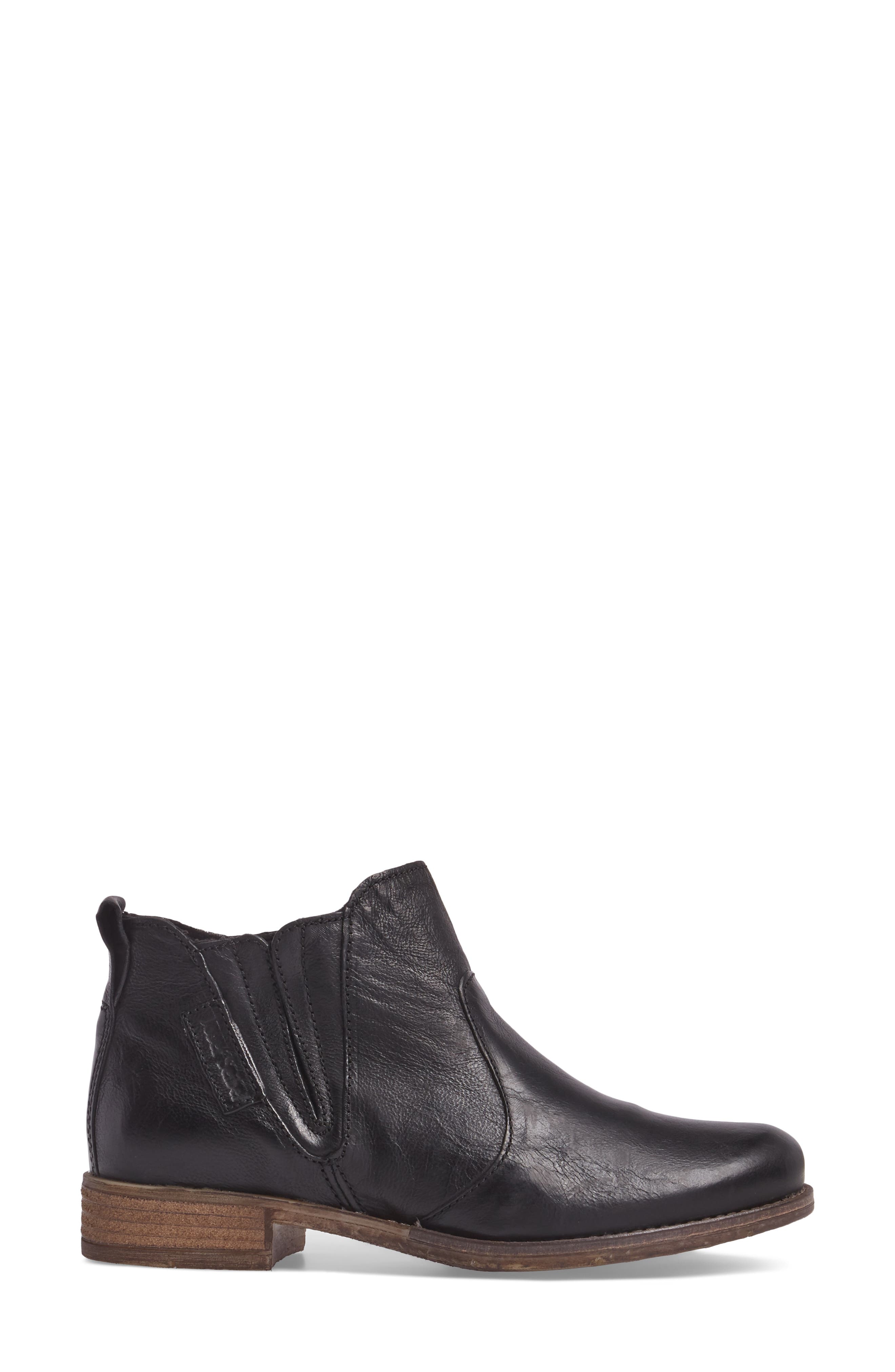 Sienna 45 Chelsea Bootie, Alternate, color, BLACK LEATHER