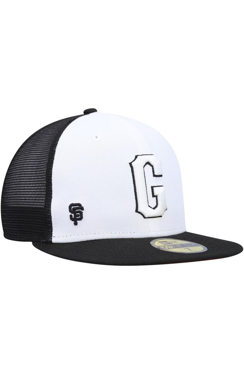 New Era Men's New Era White/Black San Francisco Giants 2023 On-Field Batting Practice 59FIFTY Fitted Hat, Alternate, color, White