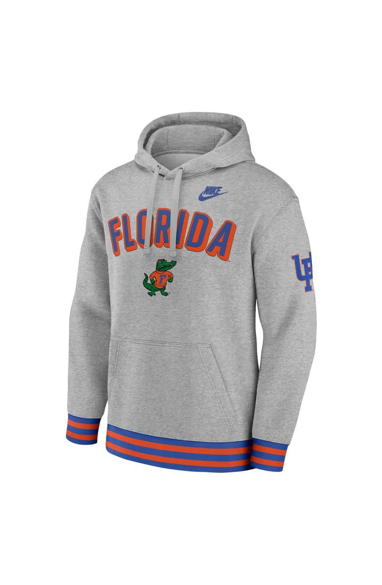 Nike Men's Nike Heather Gray Florida Gators Legacy Retro Pullover Hoodie, Alternate, color, Heather Gray