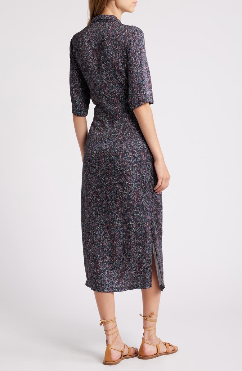 SESSÙN Christi Tie Front Shirtdress, Alternate, color, Christi-Records