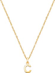 Tiny Blessings 14K Gold Modern Initial 12-14" Necklace