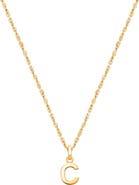 Tiny Blessings 14K Gold Modern Initial 12-14" Necklace