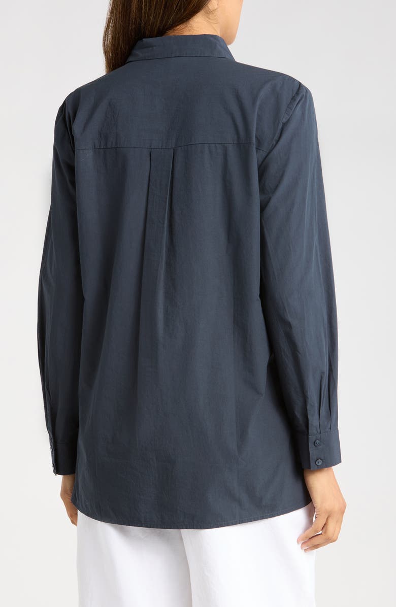 Eileen Fisher Oversize Organic Cotton Button-Up Shirt, Alternate, color,