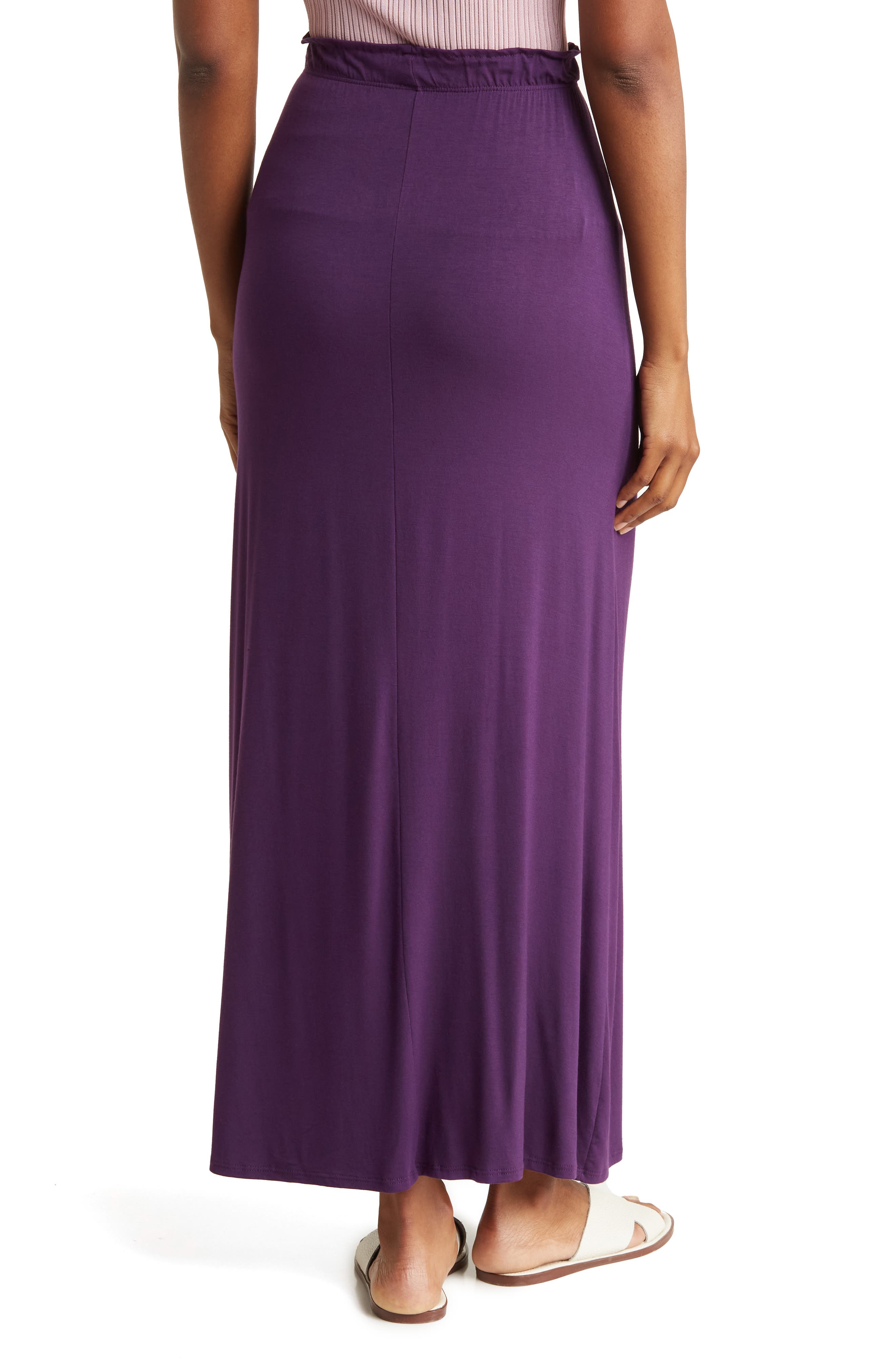 One Slit Ruffle Maxi Skirt - image 4