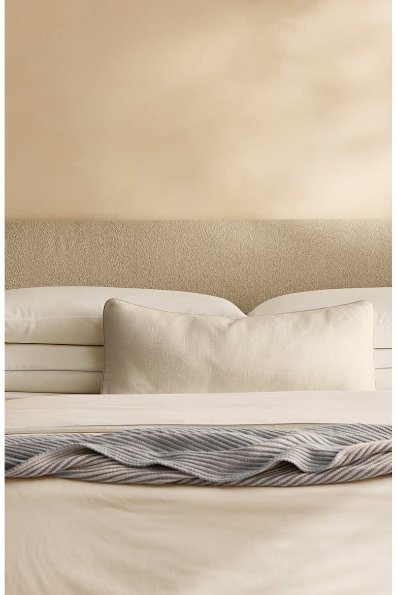 Threadmark Accent Pillow Cover, Alternate, color, SOFT WHITE/ MELANGE NATURAL