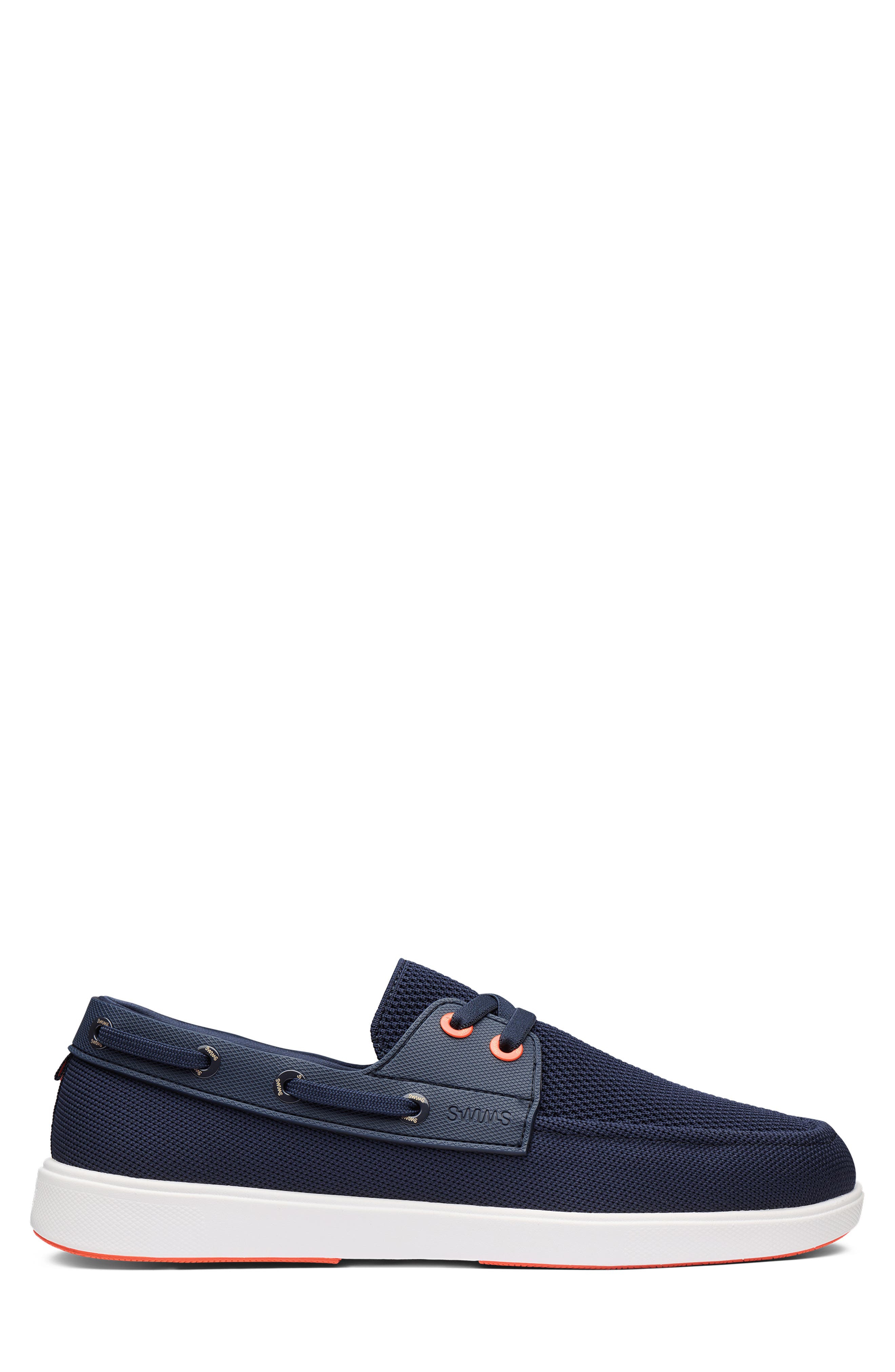 Breeze Boat Shoe, Alternate, color, NAVY/ WHITE/ ORANGE