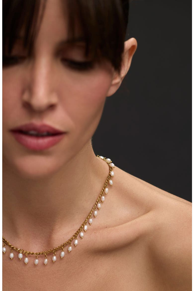 Vicentina Freshwater Pearl Necklace, Alternate, color, WHITE