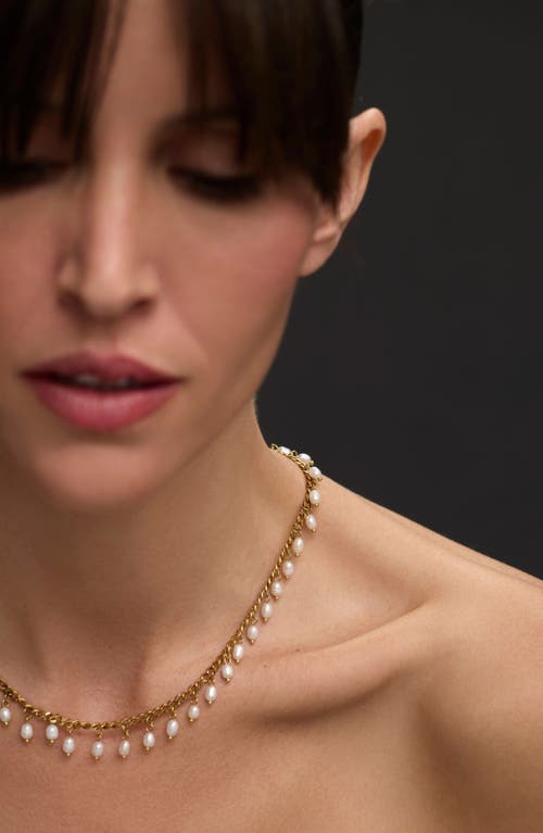 St. Moran Vicentina Freshwater Pearl Necklace In White