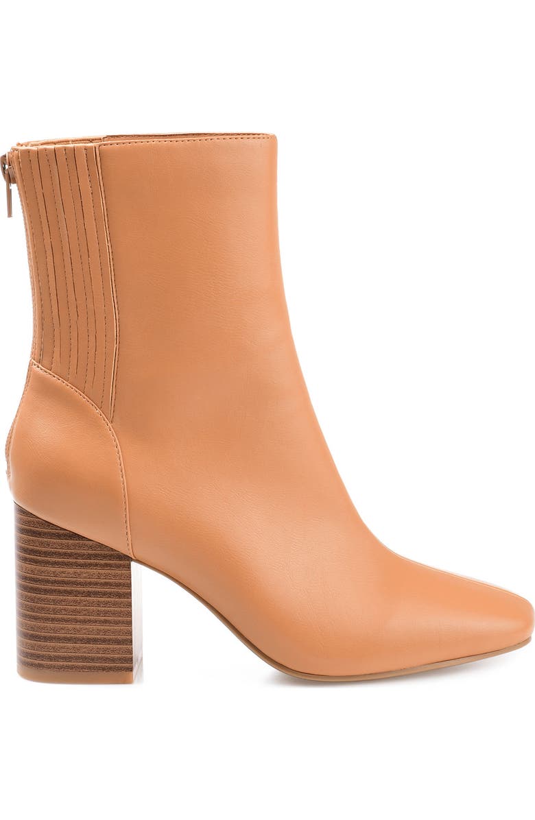 Journee Collection Maize Vegan Leather Bootie, Alternate, color, Tan