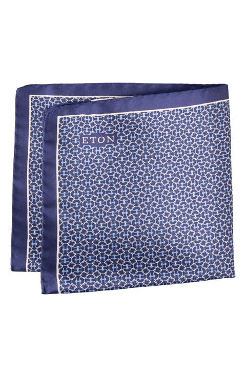Geometric Silk Pocket Square
