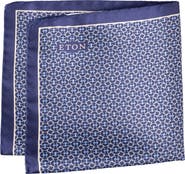 Eton Geometric Silk Pocket Square