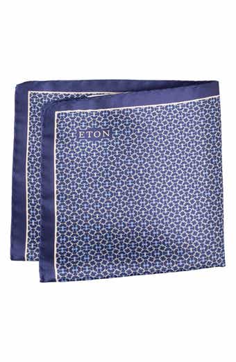 Eton Geometric Silk Pocket Square