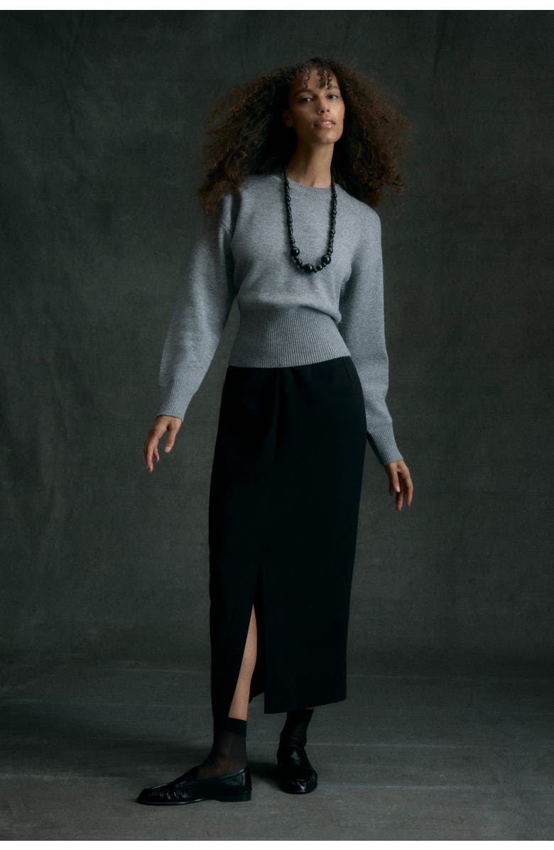 Modern Citizen Coye V-Waist Pencil Skirt, Alternate, color, Black