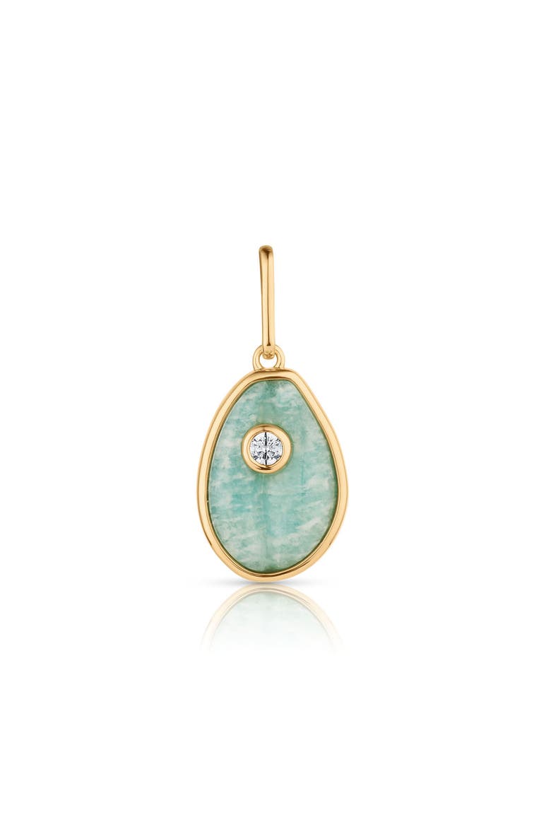 Cowrie Charm, Main, color, AMAZONITE