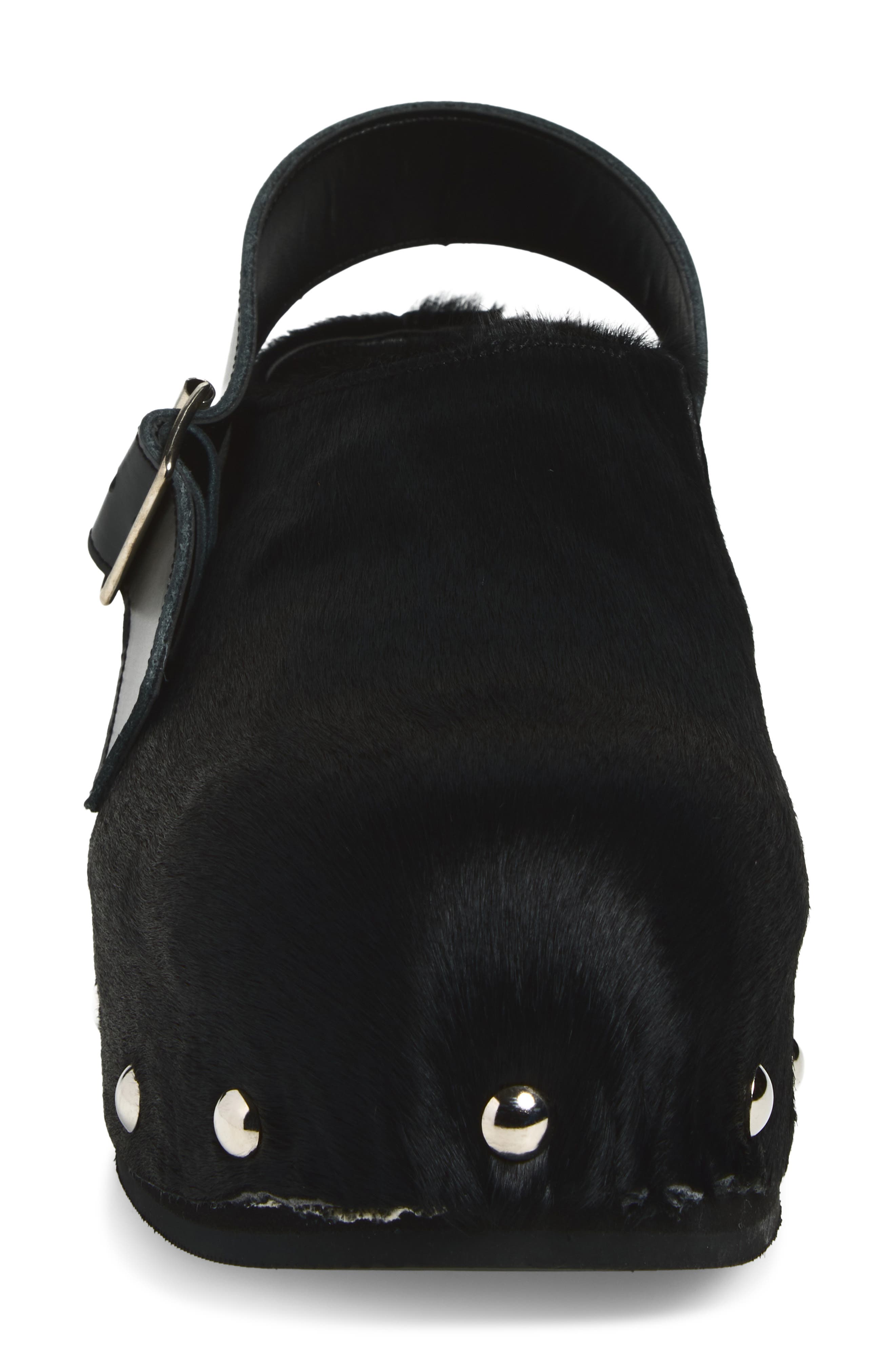 Studded Slingback Clog, Alternate, color, BLACK