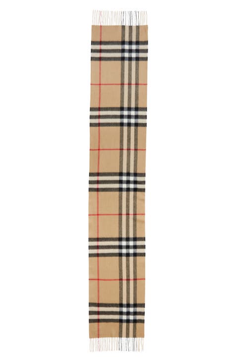 Plaid burberry scarf online