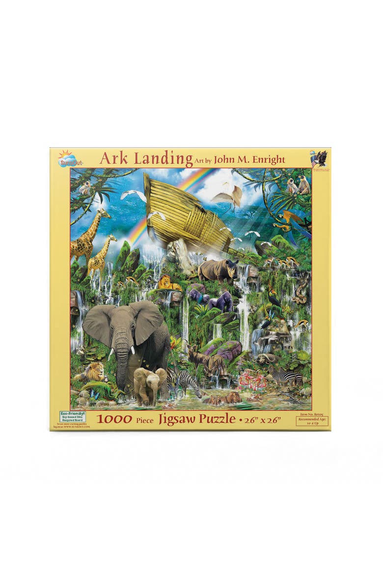 Sunsout Ark Landing 1000 piece Jigsaw Puzzle for Adults, Alternate, color, Multicolor
