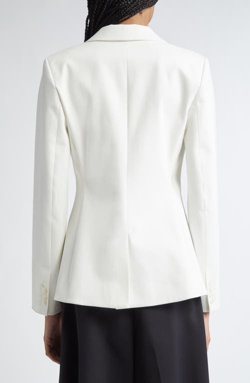 Partow Flynn Single Breasted Blazer In White