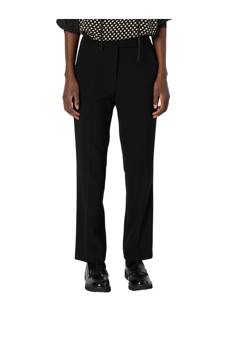Cora Straight Suit Pants, Main, color, Black
