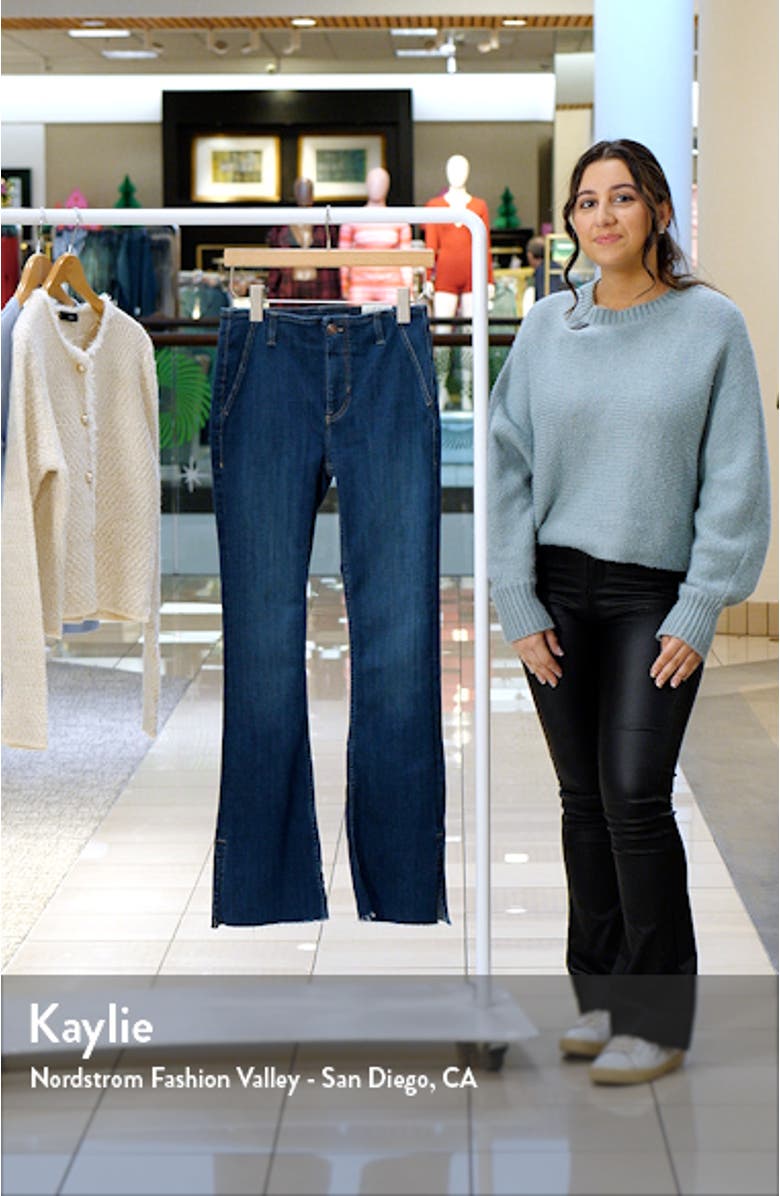 Level Up Side Slit Bootcut Jeans, sales video thumbnail