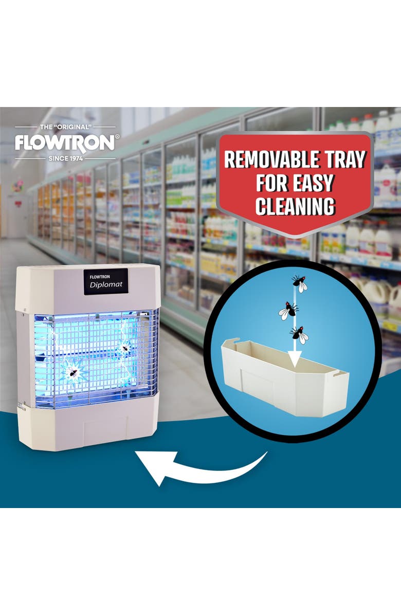 Flowtron Diplomat Indoor Bug Zapper, 1200 Sq Ft Electric Fly & Insect Killer W/80W UV Light & More, Alternate, color, 