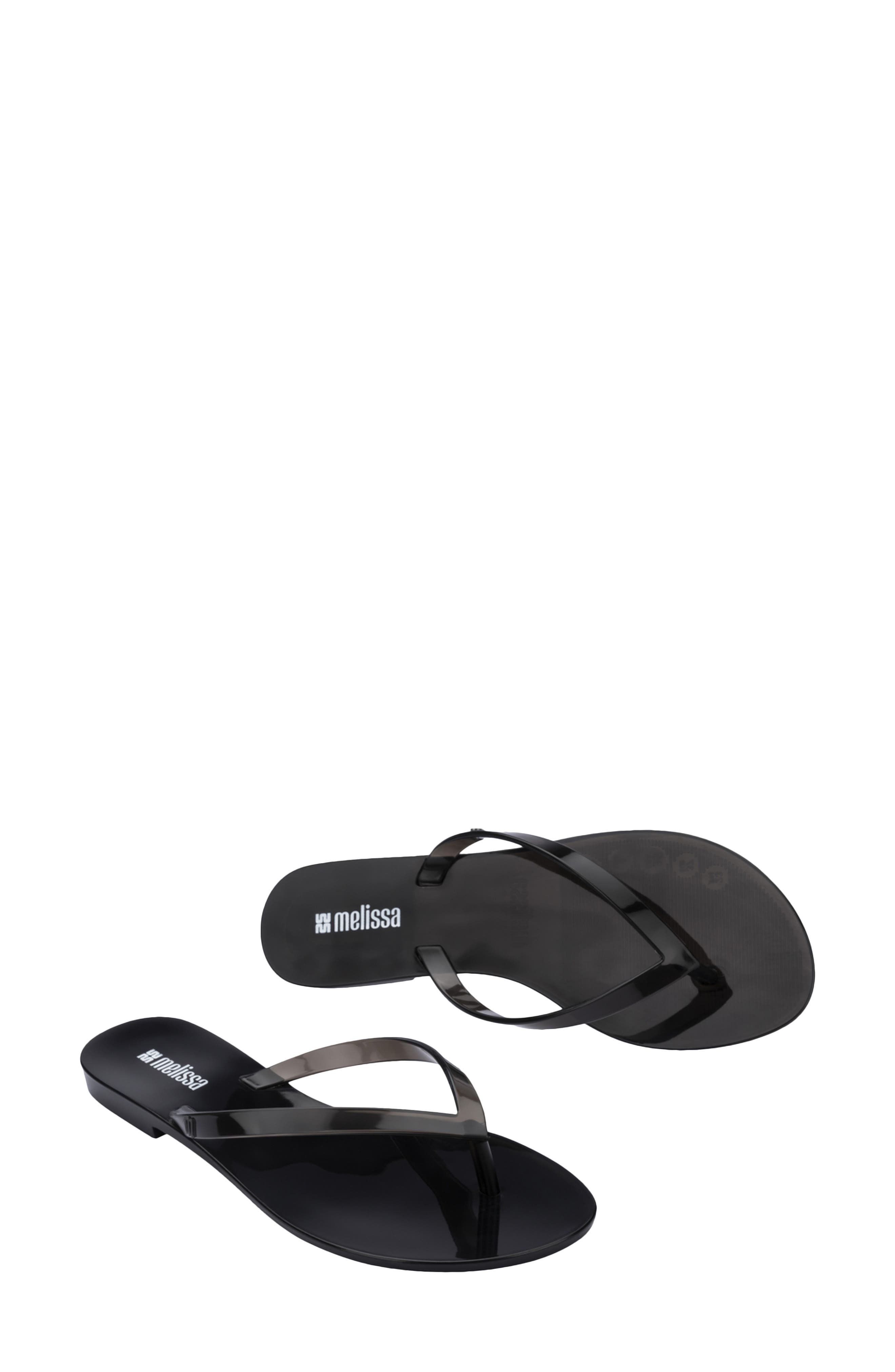 Harmonic Jelly Flip Flop, Alternate, color, CLEAR BLACK