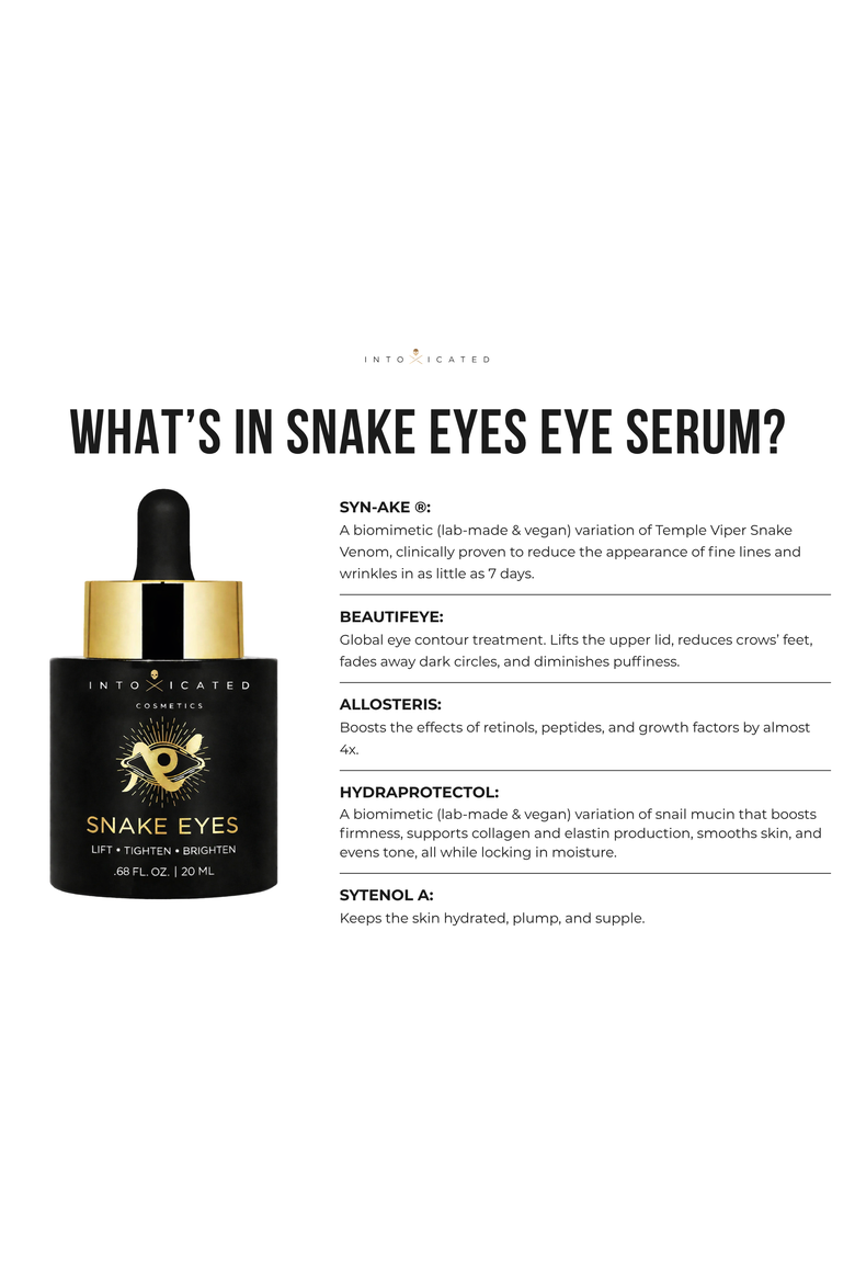 Snake Eyes | Eye Serum | 0.68 fl.oz/20mL  - Lifting Formula for Daily Moisture and Eye Contour, Alternate, color, None