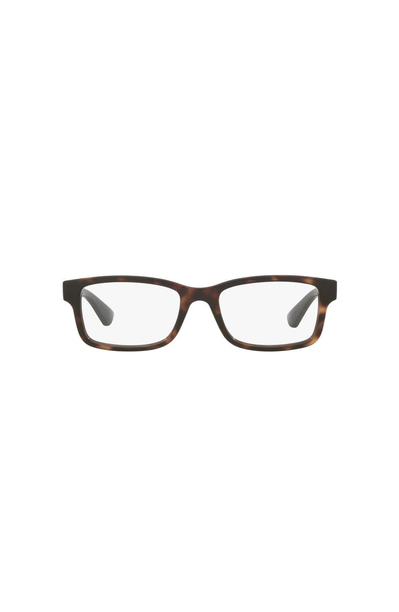 Gucci 54mm Rectangle optical glasses, Alternate, color, Tortoise