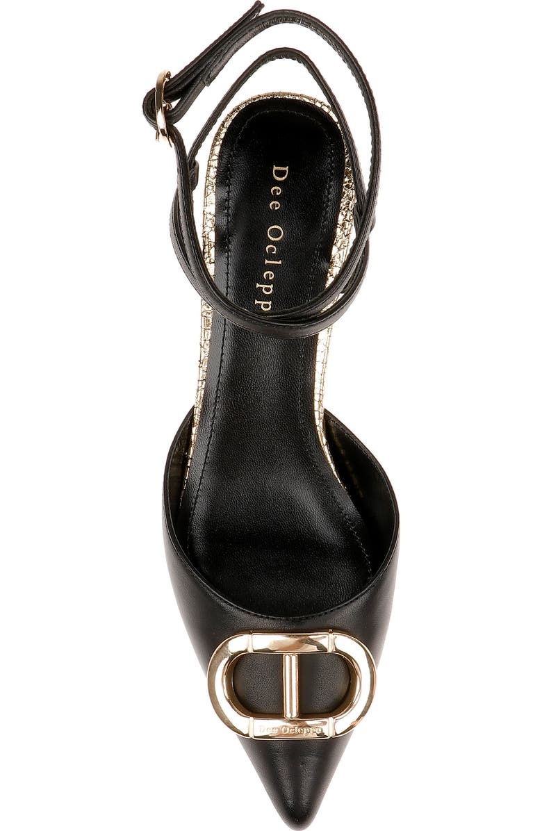 Dee Ocleppo Paige Ankle Strap Pointed Toe Kitten Heel Pump, Alternate, color,