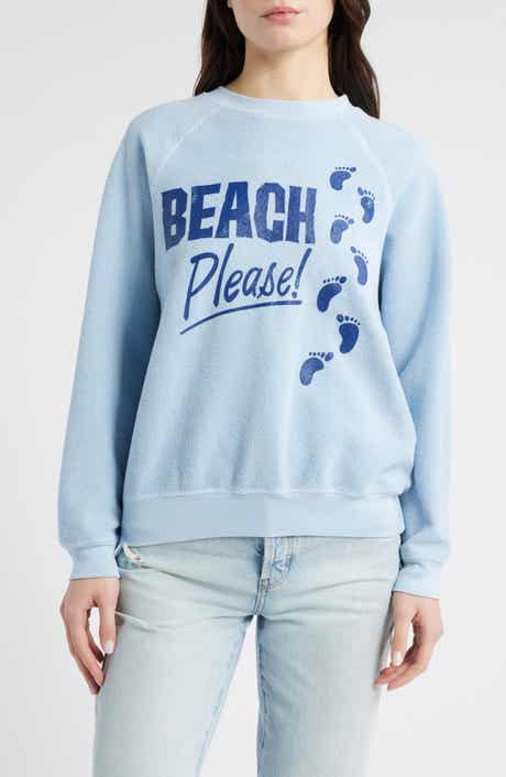 Daydreamer Beach Please Cotton Graphic Sweatshirt