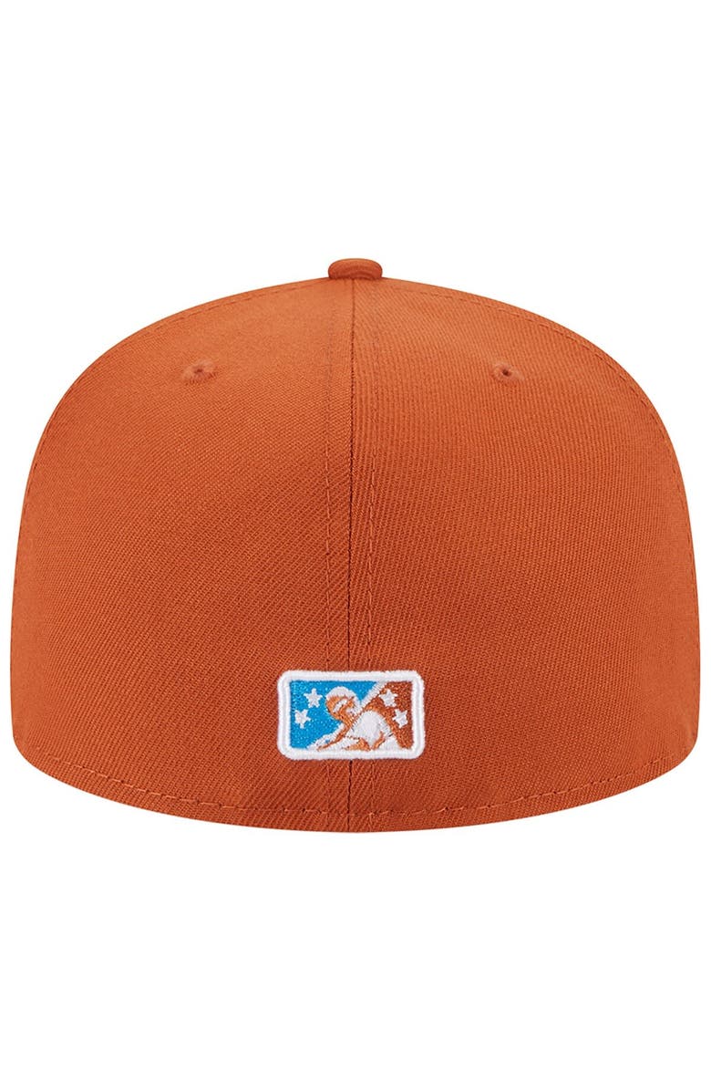 New Era Men's New Era Brown Amarillo Sod Poodles Theme Nights Amarillo Calf Fries Alternate 1 59FIFTY Fitted Hat, Alternate, color, 