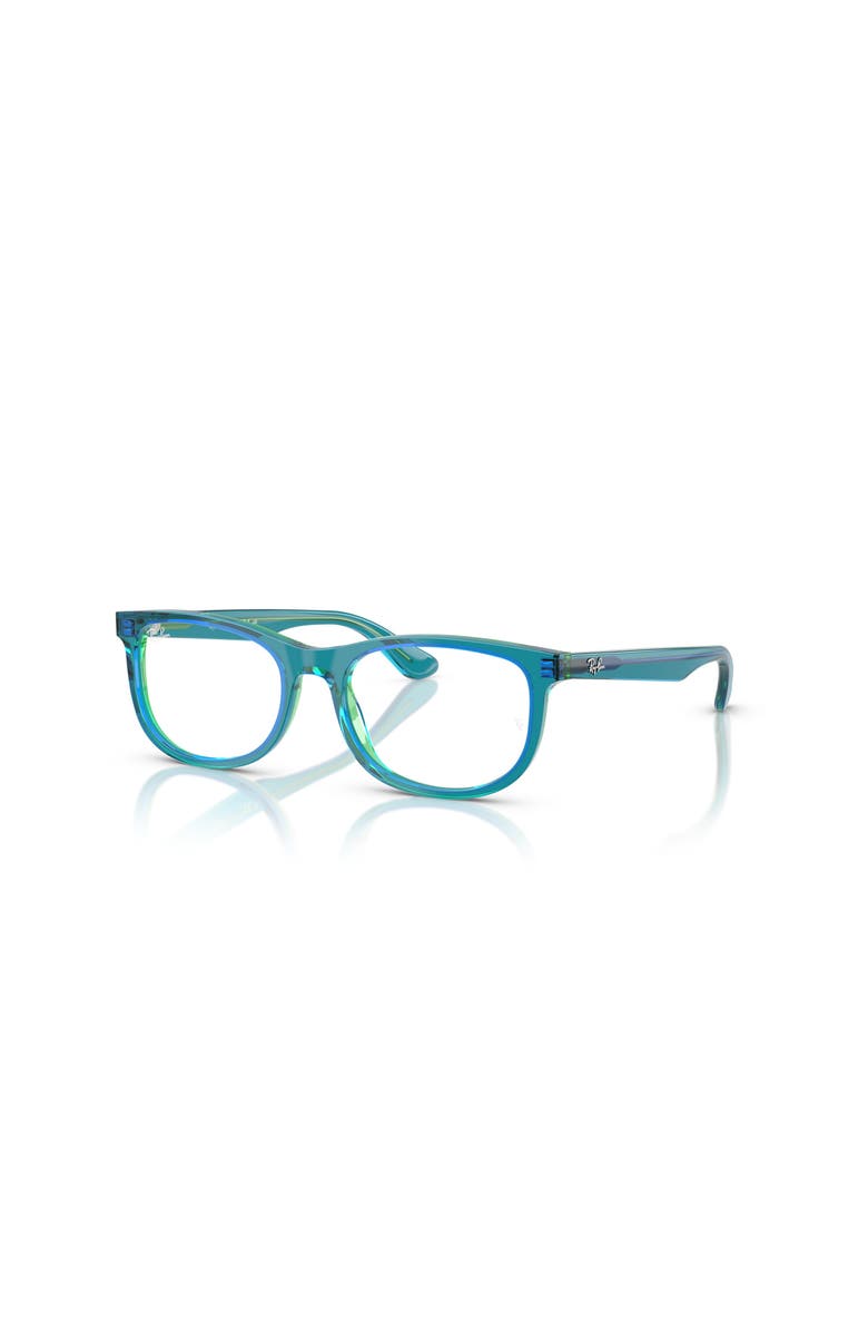 Ray-Ban 46mm Rectangle optical glasses, Main, color, Blue