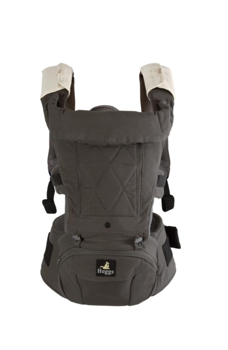Abiie Huggs<sup>®</sup> Baby Hip Carrier With Patented Hipbelt, Main, color, Charcoal Grey