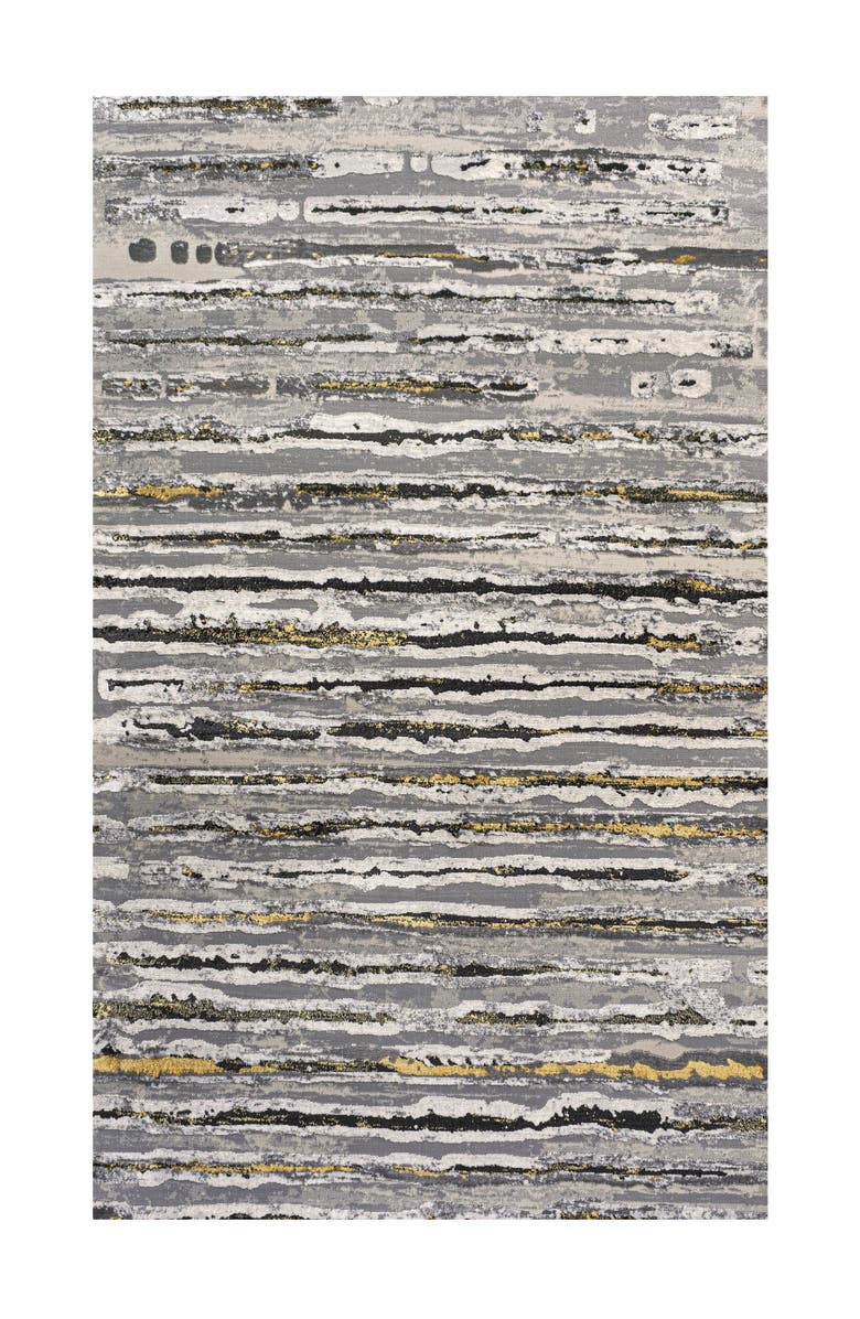 JONATHAN Y Batten Modern Stripe Area Rug, Main, color, Gray/Black