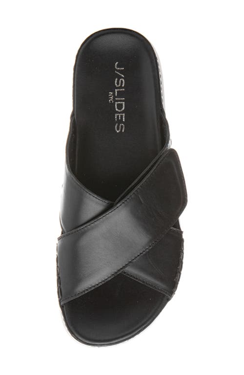 Jslides Briana Platform Sandal In Black