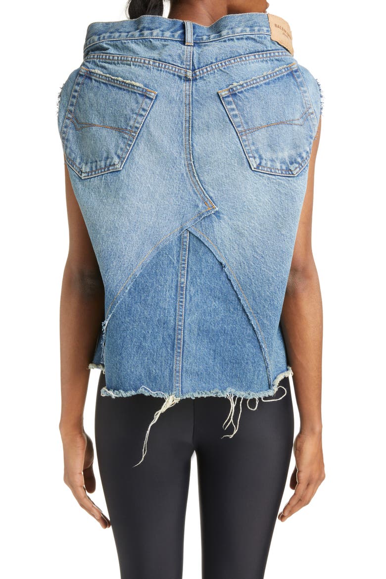 Pants Denim Top, Alternate, color, BLUE