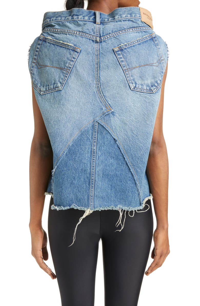 Balenciaga Pants Denim Top, Alternate, color, 