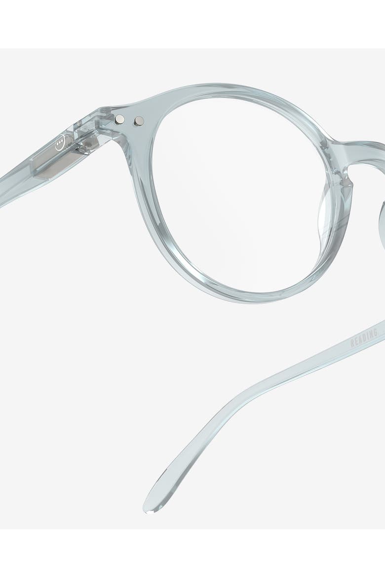 #D 48mm Pantos Reading Glasses, Alternate, color, Frozen Blue