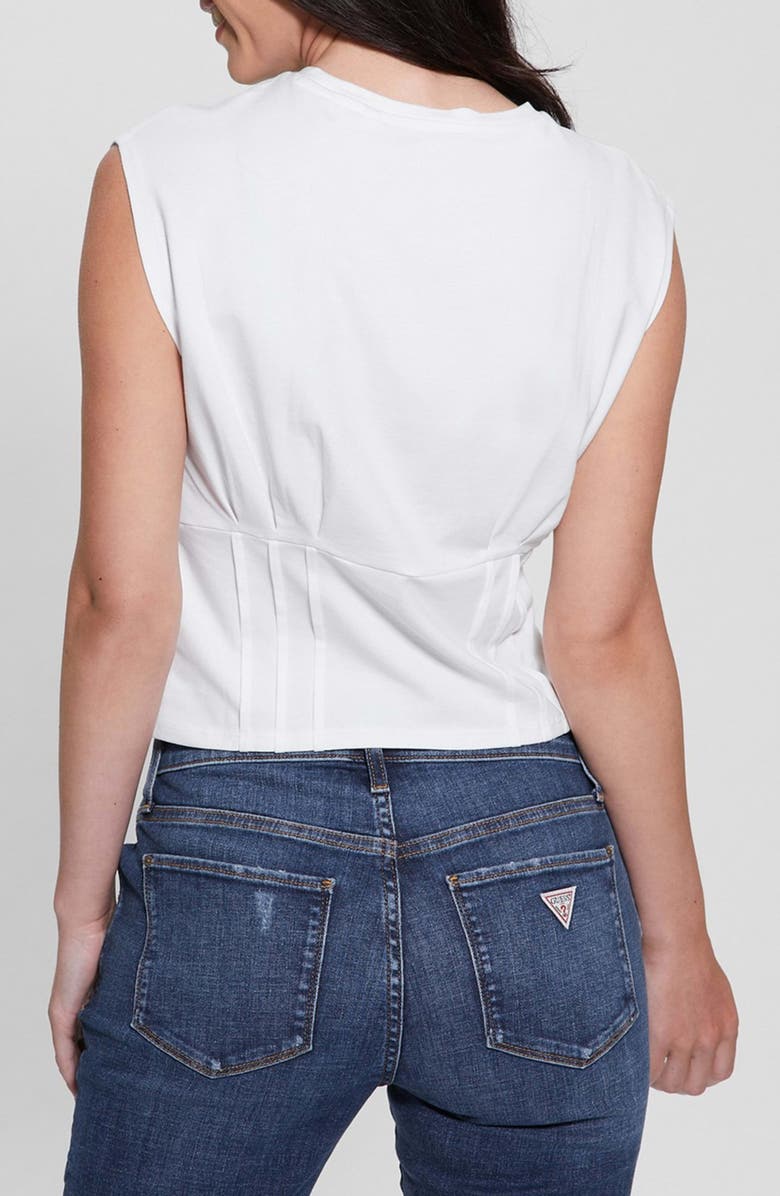 GUESS Tiger Corset Detail Graphic T-Shirt, Alternate, color, 