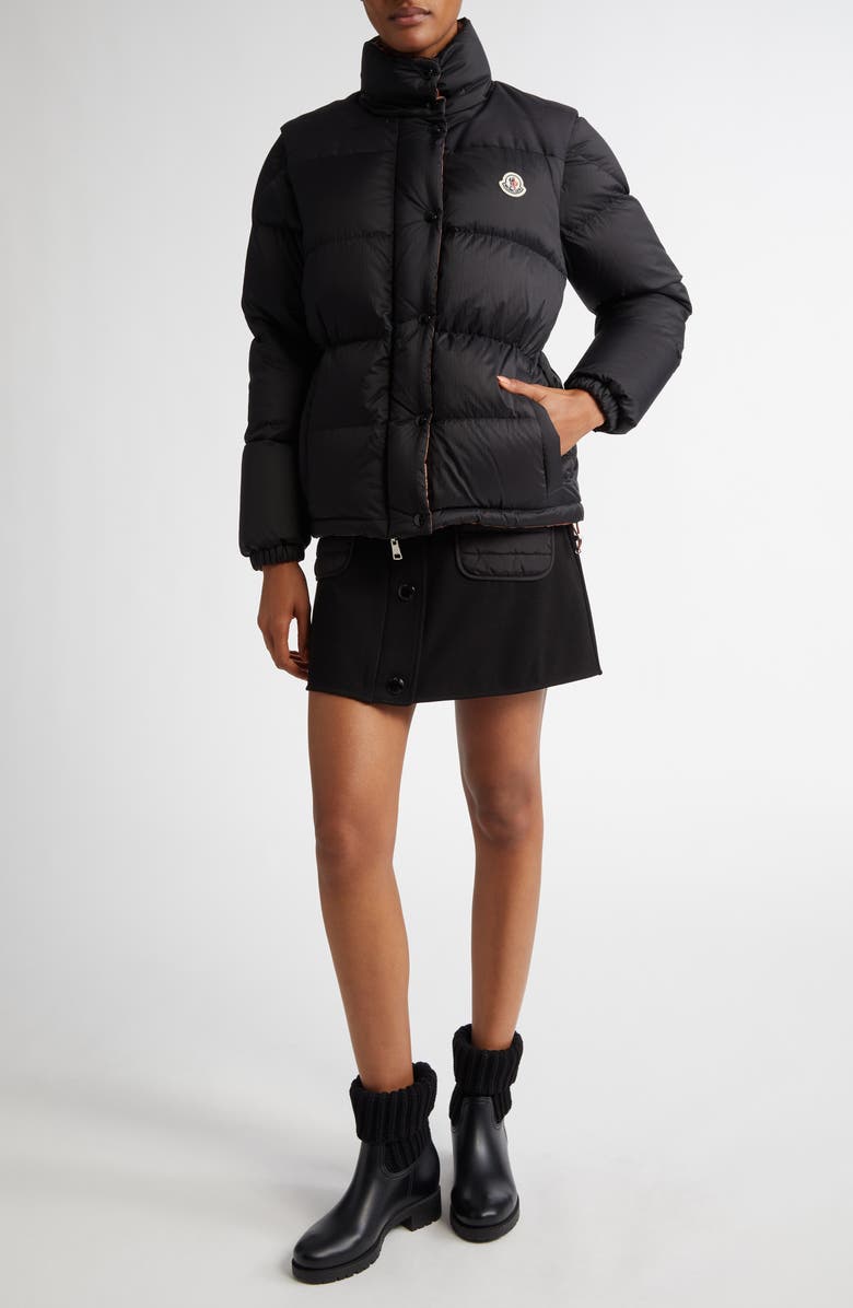 Moncler Verone Convertible Down Puffer Jacket, Alternate, color, 
