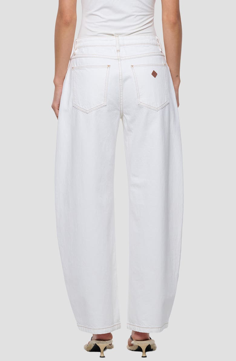 ABRAND Barrel Leg Jeans, Alternate, color, Porcelian