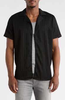 T.R. PREMIUM Modern Fit Textured Camp Shirt
