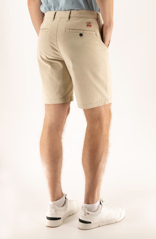 Devil-dog Dungarees 9-inch Performance Stretch Chino Shorts In Brown Rice
