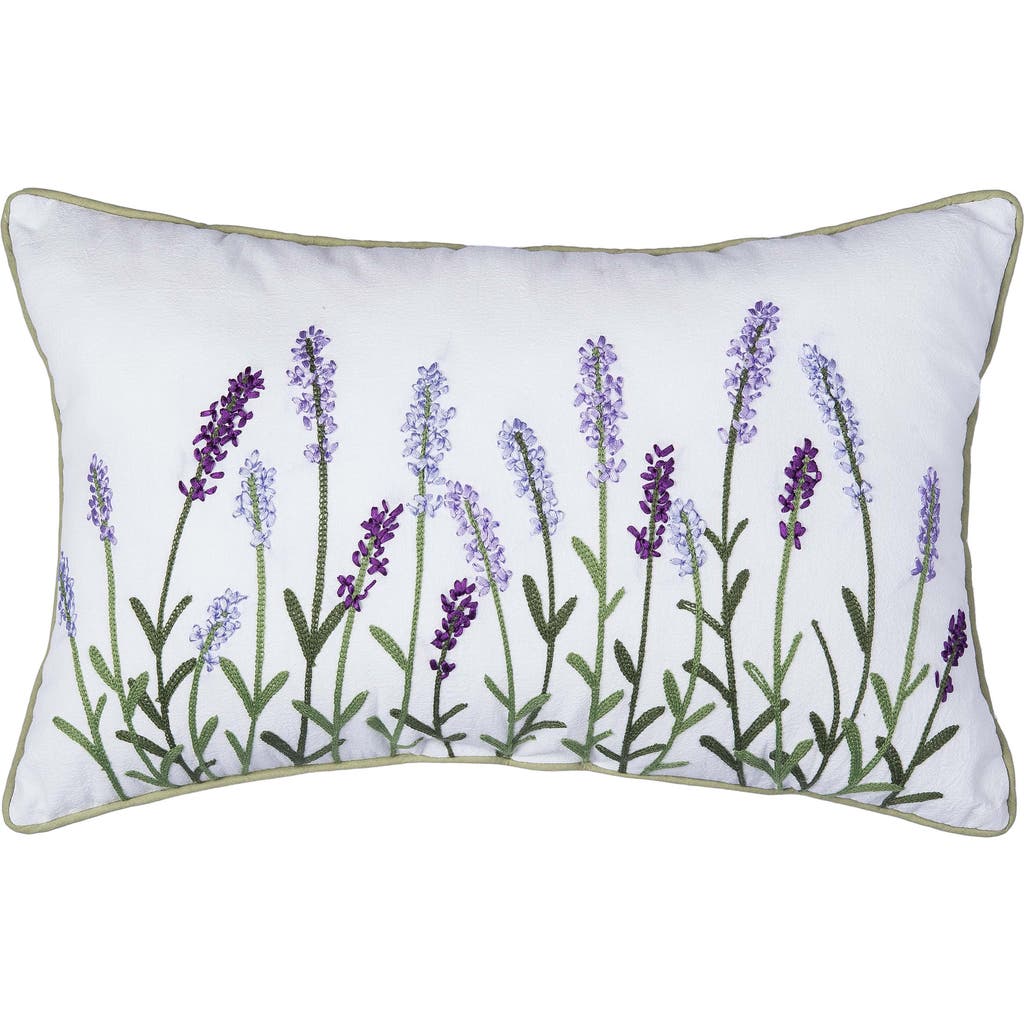 C & F Home C&f Home Lavender Fields Embroidered Throw Pillow, 14" X 22" In Multi