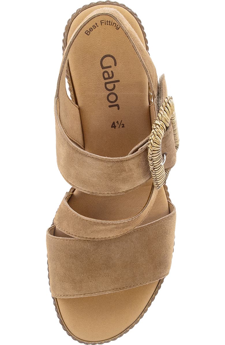 Gabor 84.771 Platform Wedge Sandal, Alternate, color, Peanut