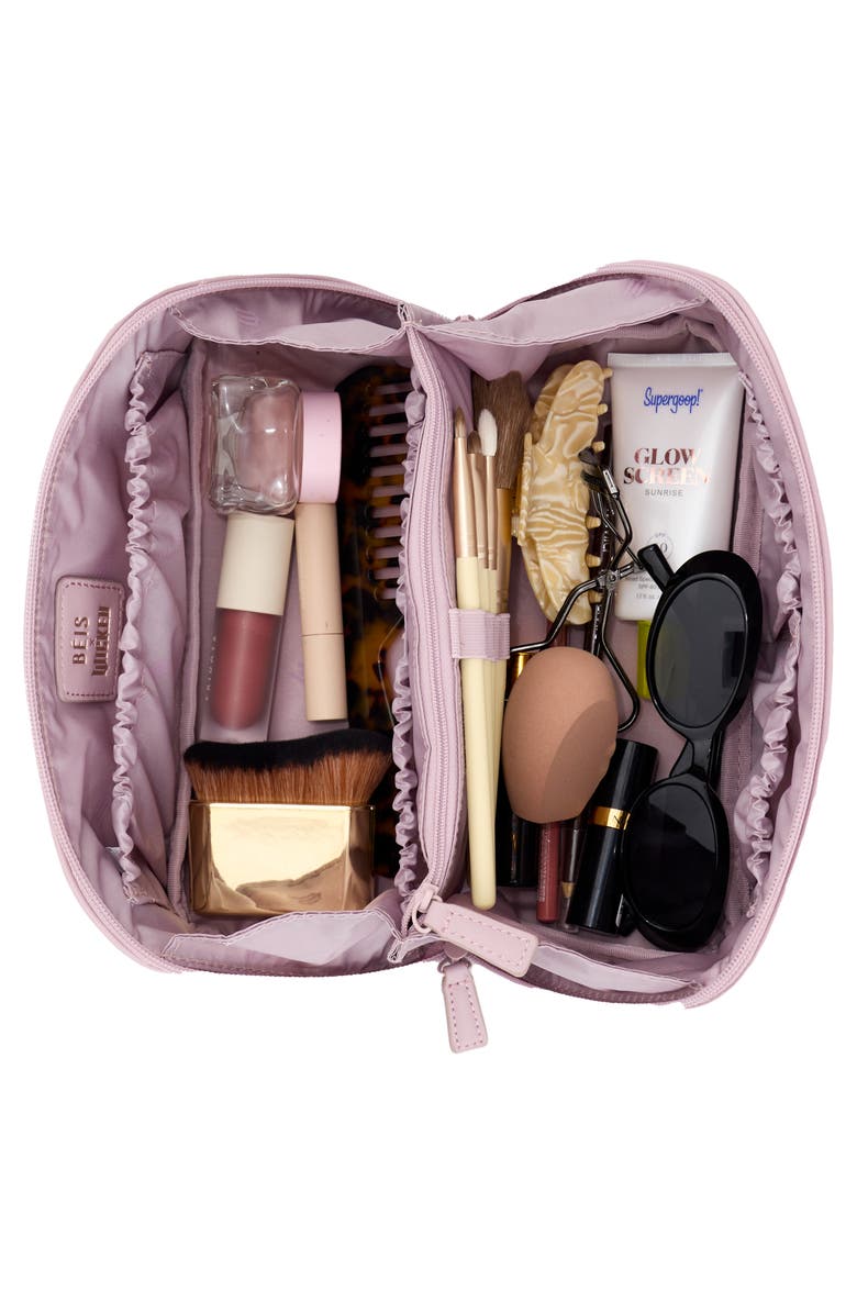 Béis The Wicked Faux Leather Toiletry Bag, Alternate, color, 